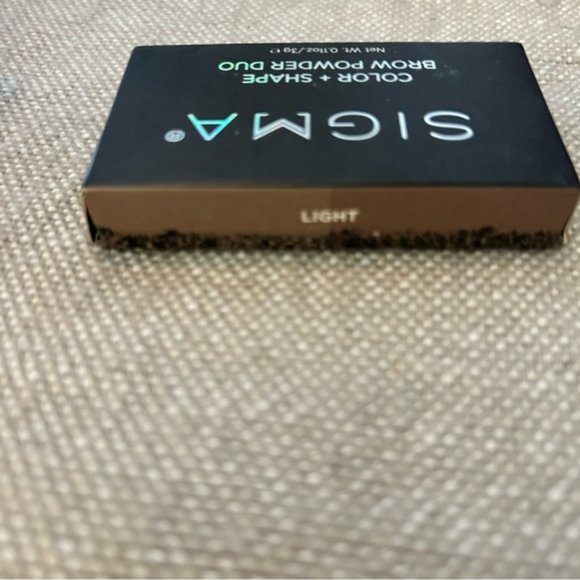 Sigma Beauty COLOR + SHAPE BROW POWDER DUO- Light- NIB - Picture 5 of 7